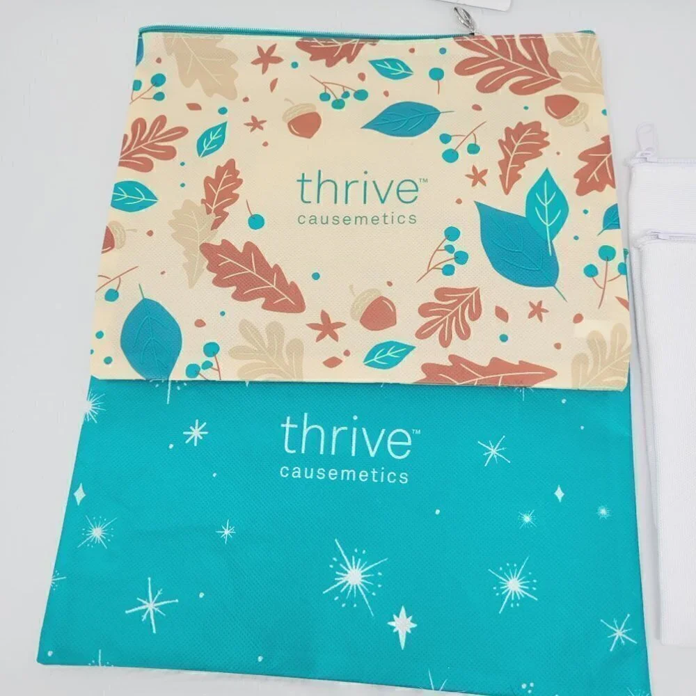 4 New Thrive & Dr. Brandt Cosmetic Bags